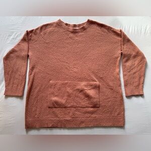 J. JILL PURE JILL Women’s Kangaroo Pocket Pullover Crewneck Sweater Size L